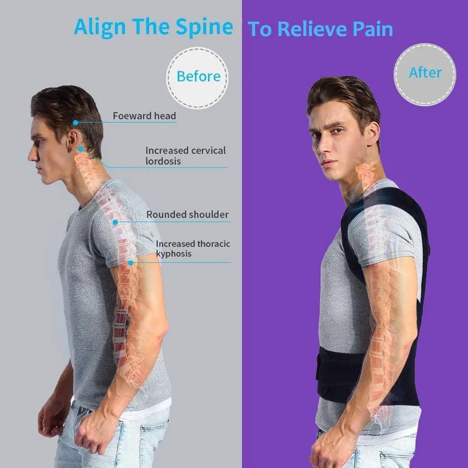 Supporting design helps to correct the wrong body posture of back and shoulders.
