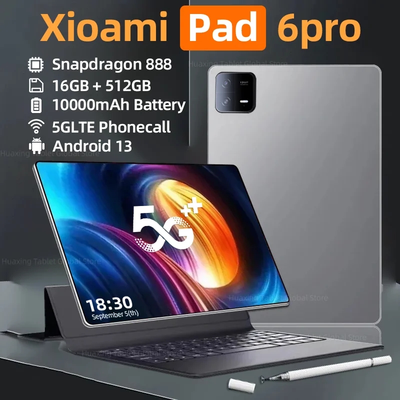 Xiaomai Pad 6 Pro, 888 Tablet: